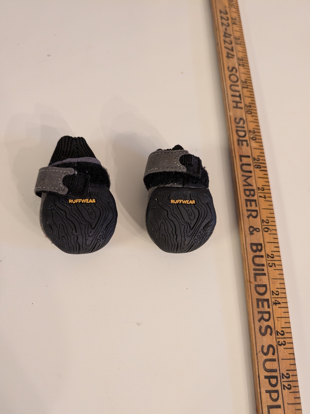 Ruffwear Dog Black Protective Dog Boots - XxxSmall Pair Puppy 2 Pack